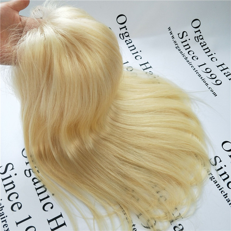 Cheap human hair blond front wig at wholesale price C19